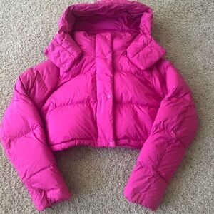 Lululemon wunder puff jacket super cropped